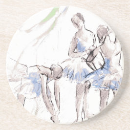 Watercolor Ballet Dancing Ballerina Underlägg