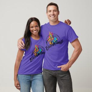 Watercolor Basketball Womens T Shirt