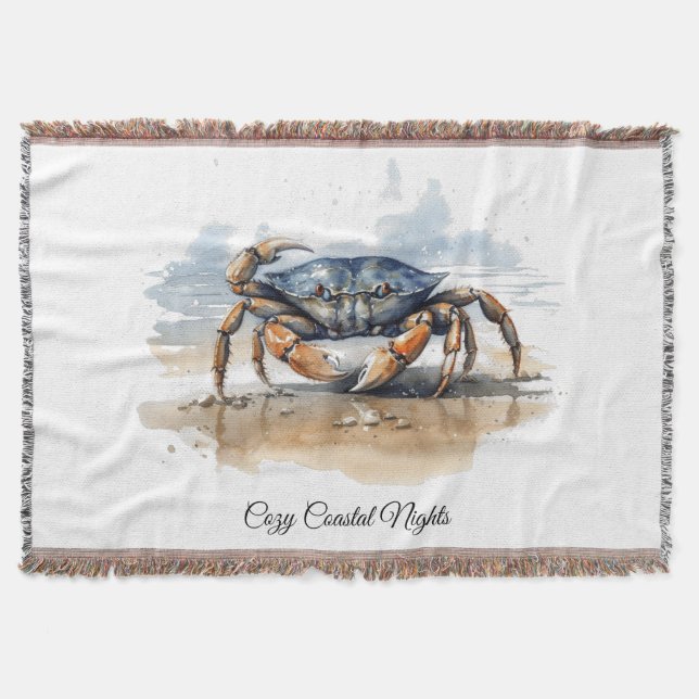 Watercolor Beach Crab Filt (Framsidan)