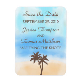 Watercolor Beach WedCollection Magnet