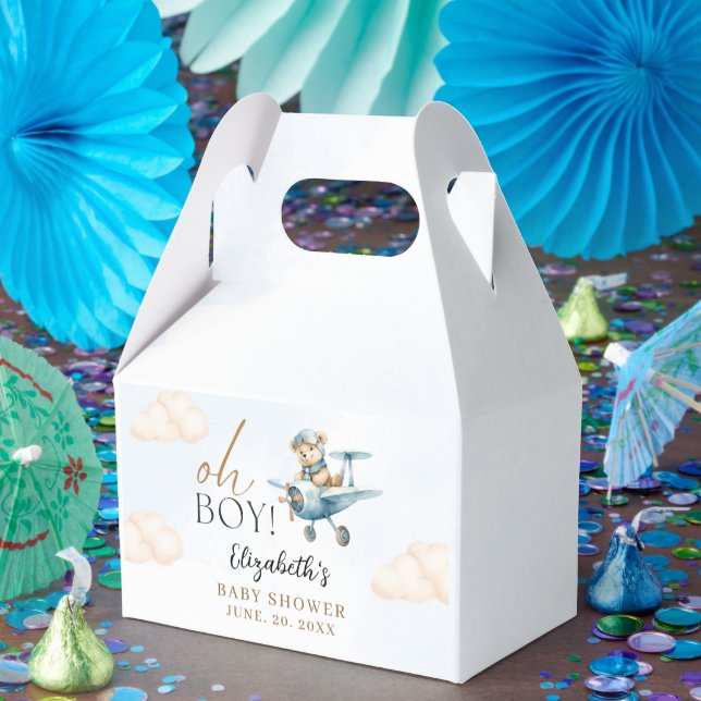 Watercolor Bear Baby Shower party Presentaskar (Part)