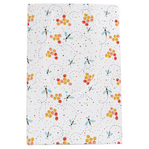 Watercolor Bee Mönster