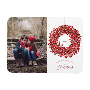 Watercolor Berries God God jul Helgdag Magnet
