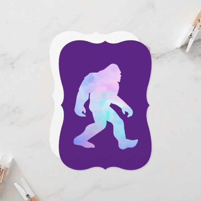 Watercolor Bigfoot       (Fram/Back In Situ)