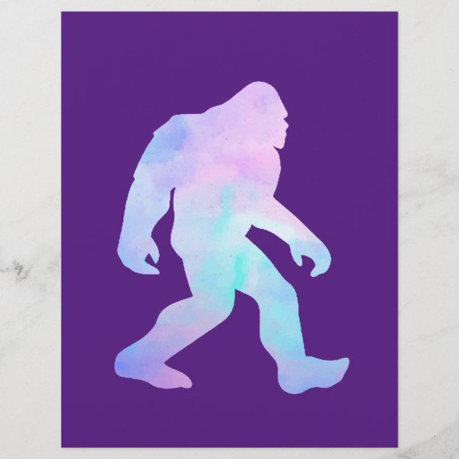 Watercolor Bigfoot       Reklamblad (Framsidan)