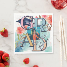 Watercolor Bild Studenten Pappersservett