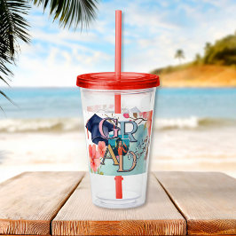 Watercolor Bild Studenten Take Away Mugg