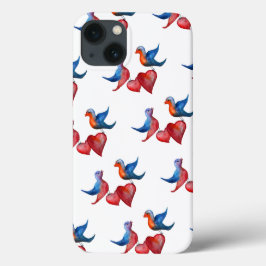 Watercolor Birds iPhone 6/6s, Tuff Xtreme, Kärlek