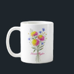 Watercolor Birth Flower Chrysanthemum Custom Kaffemugg<br><div class="desc">Celebrate a special connection with our Watercolor Birth Flower Personalized Mug. Featuring a floral illustration that represents the unique beauty of their birth month, this mug blends artistic flair with everyday functionality. The soft, ethereal watercolor textures pop against the crisp ceramic, creating a piece that feels more like a work...</div>