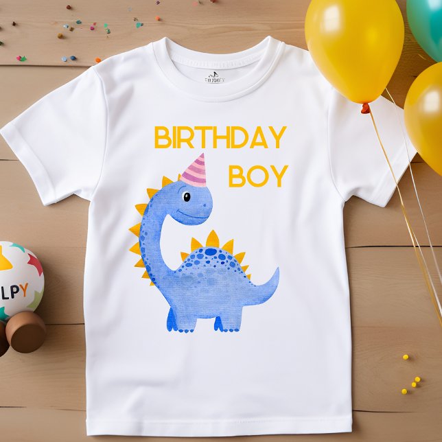 Watercolor Birthday Boy Dino T Shirt (Skapare uppladdad)