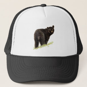 Watercolor Black Bear Animal Art Nature Wildlife Keps
