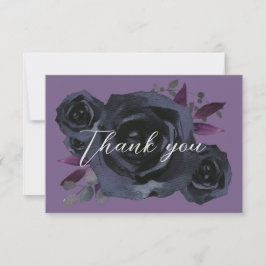 Watercolor Black Ro Modern Goth Tack Kort
