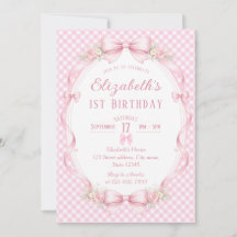 Watercolor Blommig Band Elizabeths 1-årsdag