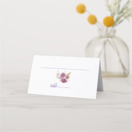 Watercolor Blommigt Appeal Bröllop Placeringskort