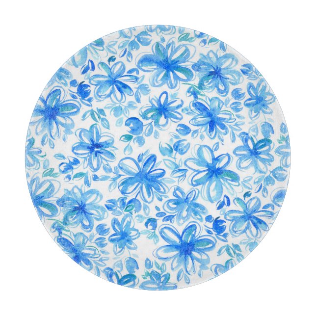 Watercolor Blommigt Chintz Cute Mönster (Framsidan)