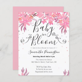 Watercolor Blommigt Finare Script Baby i Bloom