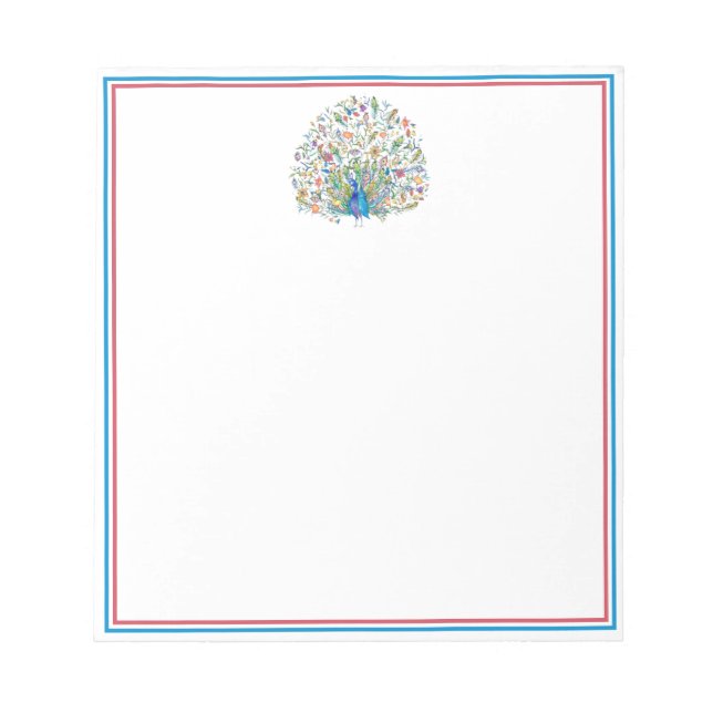 Watercolor blommigt fredsock anteckningsblock (Framsida)