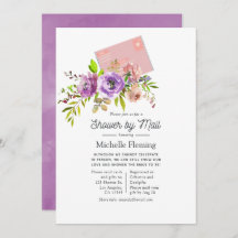 Watercolor Blommigt Vår Shower by Mail