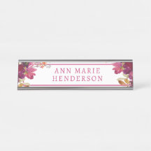 Watercolor Blommigt Wildblommor