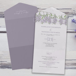 Watercolor Blommigt Wisteria Budget OSA Webbadress