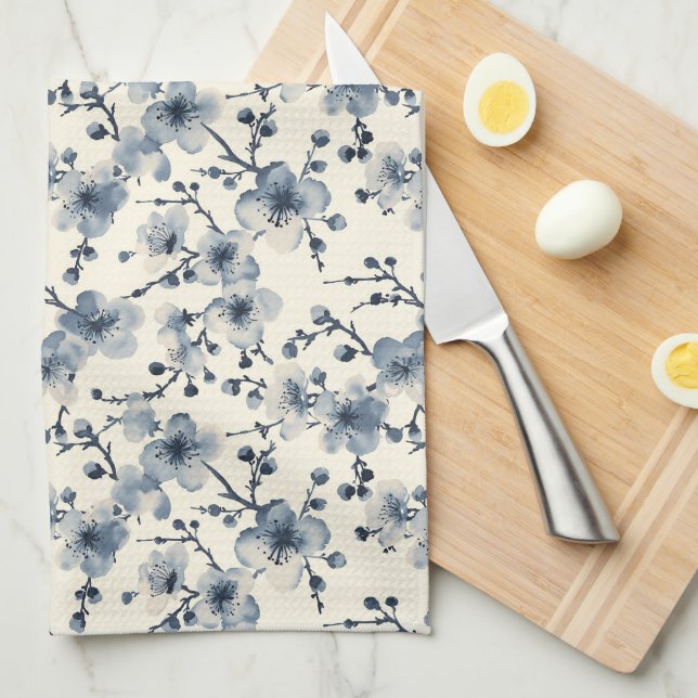 Watercolor Bloom Blommigt Towel Kökshandduk (Vikt i Fjärdedel)