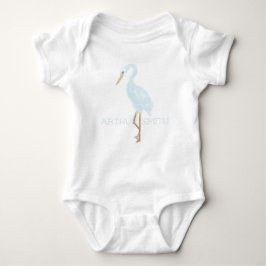 Watercolor Blue Crane T Shirt