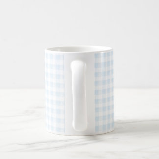 Watercolor Blue Gingham Coffee Mugg