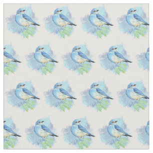 Watercolor Bluebird Garden Bird Art Tyg
