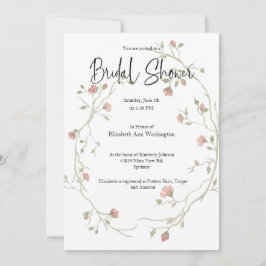 Watercolor Bohemian Inbjudningskort för möhippan