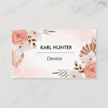 Watercolor-Boho-Business Card