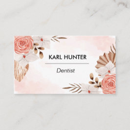 Watercolor-Boho-Business Card Visitkort