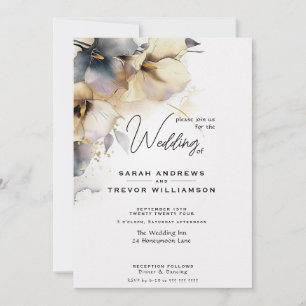 Watercolor Boho Calla Lily Blommigt Inbjudningar