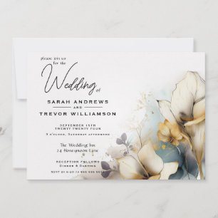 Watercolor Boho Calla Lily Blommigt Inbjudningar