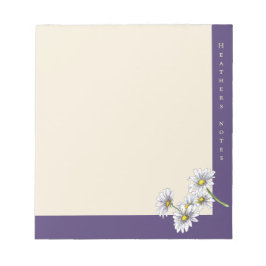 Watercolor Boho Floral Daisy Christmas Gift Anteckningsblock