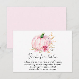 Watercolor Boho Pumpkin Babyduschen Tilläggskort