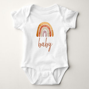 Watercolor Boho Rainbow Baby T Shirt