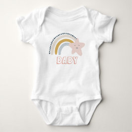 Watercolor Boho Rainbow Baby T Shirt