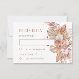 Watercolor Boho Wedding OSA Kort