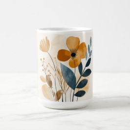 Watercolor Boho Wildflower Girly Gift Kaffemugg