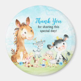 Watercolor Boskap Boy Tack Magnet