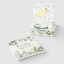 Watercolor Botanical Ivy Ferns Sage Family Cabin Stenunderlägg