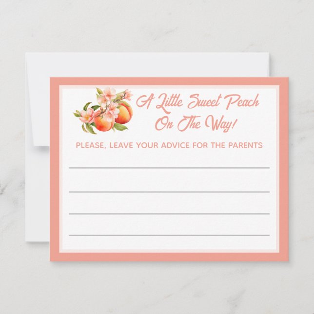 Watercolor Botanical Peach Parent Advice (Framsida)