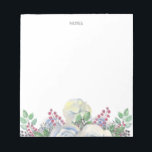 Watercolor Botanical Succulent Teacher Woman Anteckningsblock<br><div class="desc">Anteckningsblocket Watercolor Botanical Succulent Teacher Woman</div>