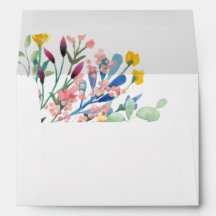 Watercolor Bouquet Bröllop