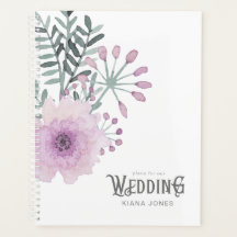 Watercolor Bouquet Bröllop Lilac ID654