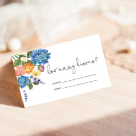 Watercolor Bouquet gissar hur många Kisses-kort Tilläggskort
