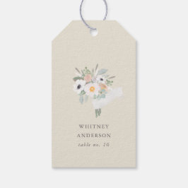 Watercolor Bouquet, Möhippa Bord No. Märkre Presentetikett