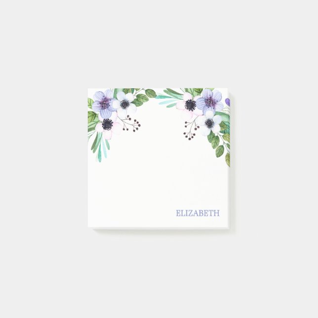 Watercolor Bouquet Post-it Block (Framsida)