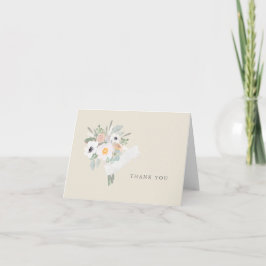 Watercolor Bouquet Tackkort-kort Tack Kort