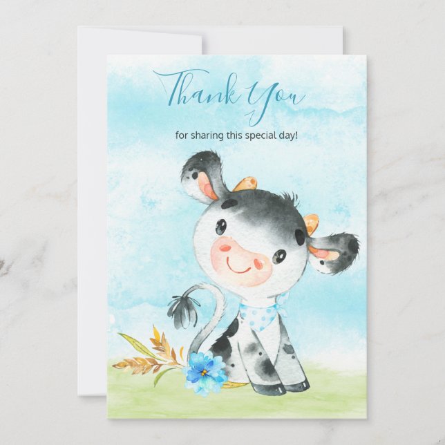 Watercolor Boy Cow Farm Tack (Framsida)